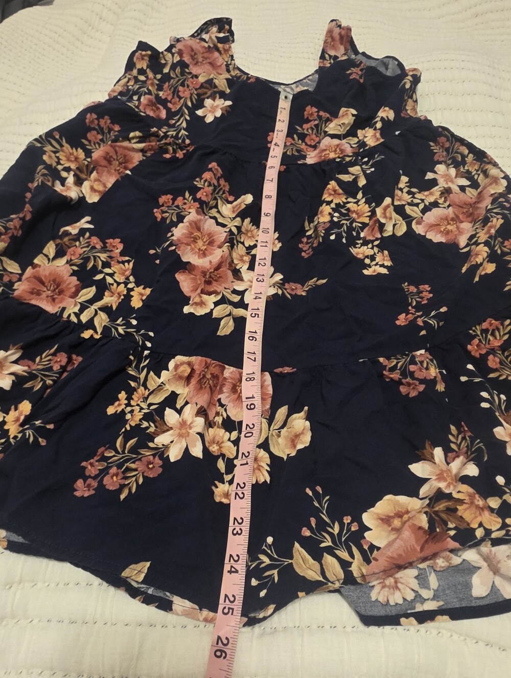 Torrid Navy Floral Mini Sundress Nwot 0x - Picture 4 of 4